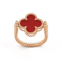 [LUCKY LOVE]CLOVER RIVERSIBLE RING ROSE GOLD COLLECTION