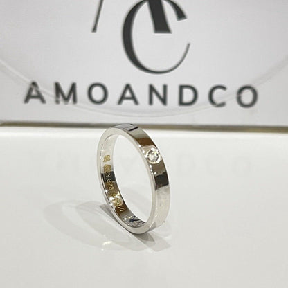 [LUCKY LOVE]LOVE RING 4MM 1 DIAMOND
