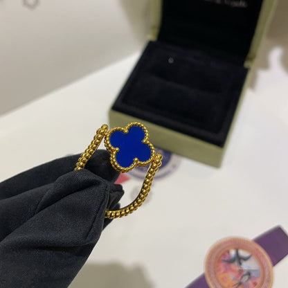 [LUCKY LOVE]CLOVER RIVERSIBLE RING GOLD COLLECTION