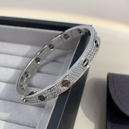 [LUCKY LOVE]LOVE BRACELET 6.1MM DIAMOND-PAVED CERAMIC