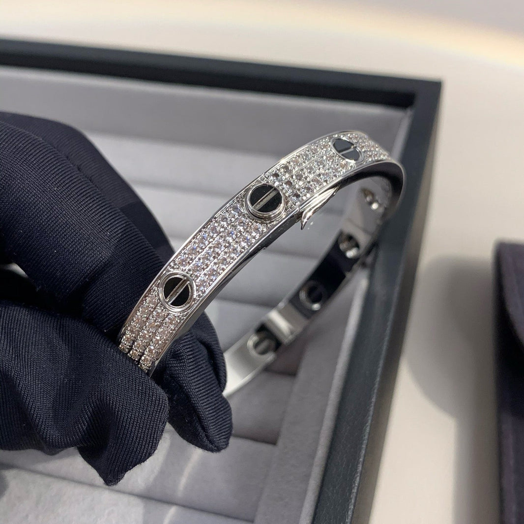 [LUCKY LOVE]LOVE BRACELET 6.1MM DIAMOND-PAVED CERAMIC