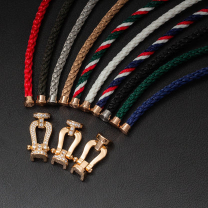 [LUCKY LOVE]FORCE LARGE HORSESHOE NO DIAMOND BRACELET GOLD