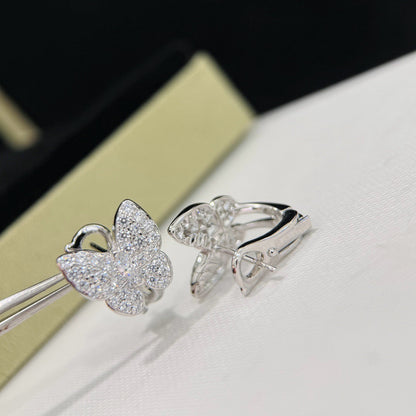 [LUCKY LOVE]BUTTERFLY ALL DIAMOND EARRINGS