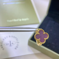 [LUCKY LOVE]CLOVER  PURPLE VIOLET RING