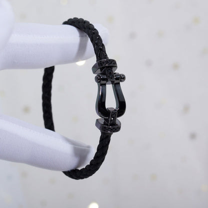 [LUCKY LOVE]FORCE LARGE SERIES HORSESHOE BLACK SAMURAI BRACELET