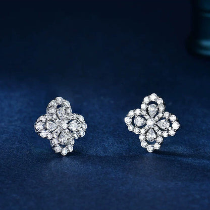 [LUCKY LOVE]LOOP EARRINGS FULL MOTIF DIAMOND 16MM