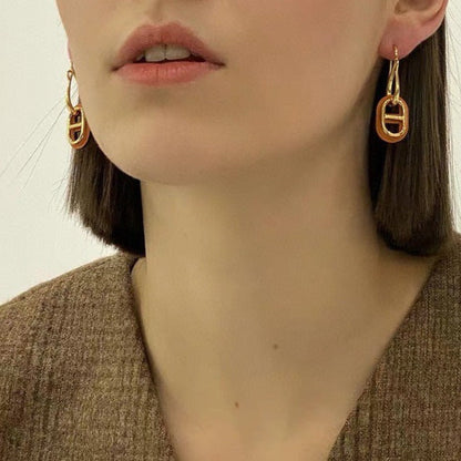 [LUCKY LOVE]HM O'MAILLON GOLD EARRINGS
