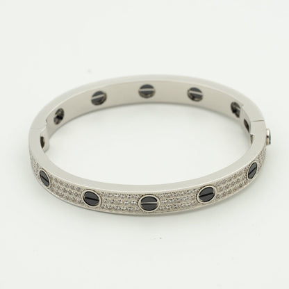 [LUCKY LOVE]LOVE BRACELET 6.1MM DIAMOND-PAVED CERAMIC