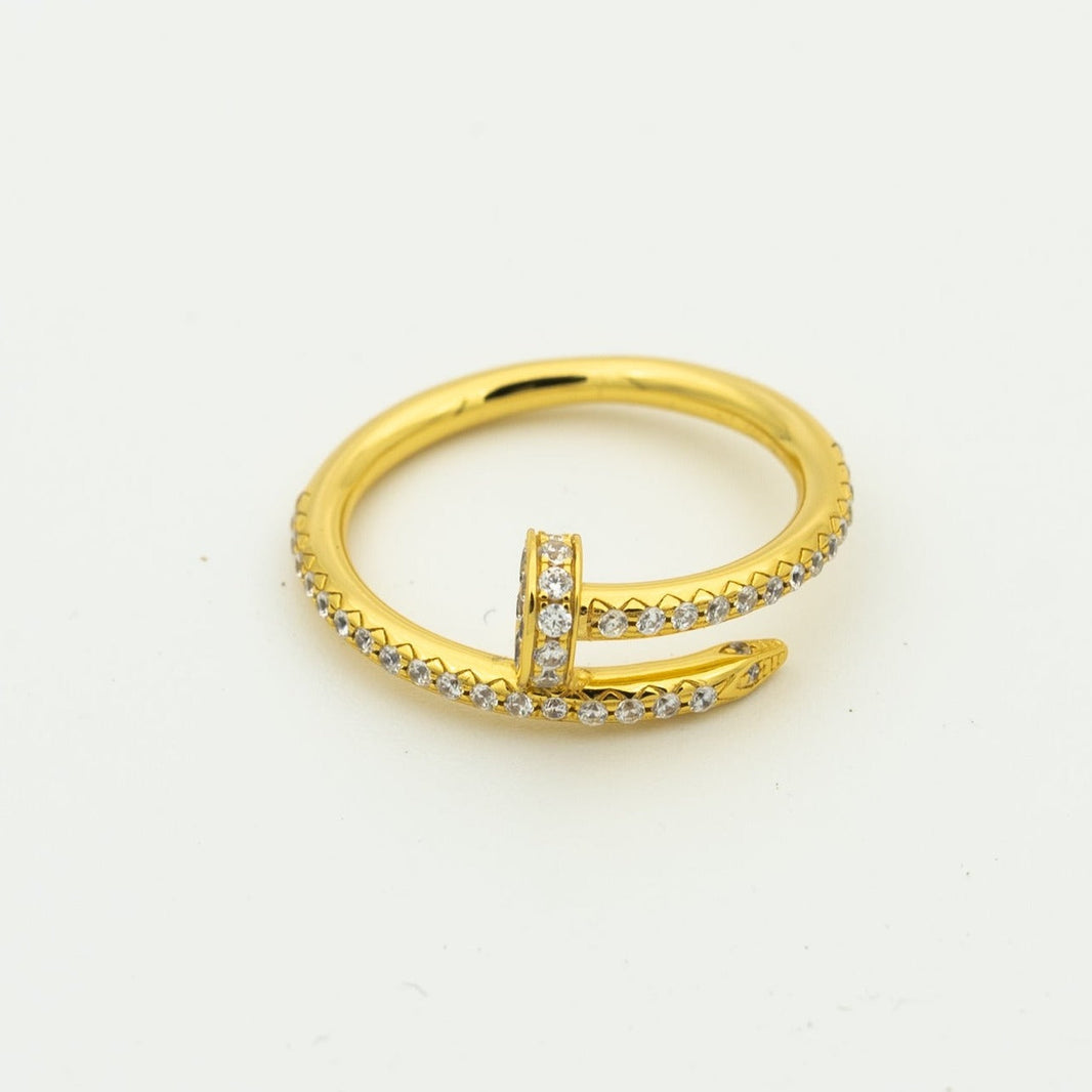 [LUCKY LOVE]JUSTE RING 1.8MM GOLD DIAMONDS