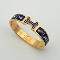 [LUCKY LOVE]H BRACELET BLUE CERAMIC