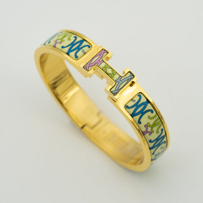 [LUCKY LOVE]H BRACELET BEIGE MULTICOLOR