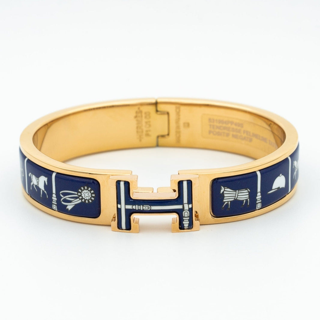 [LUCKY LOVE]H BRACELET BLUE CERAMIC