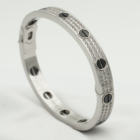 [LUCKY LOVE]LOVE BRACELET 6.1MM DIAMOND-PAVED CERAMIC