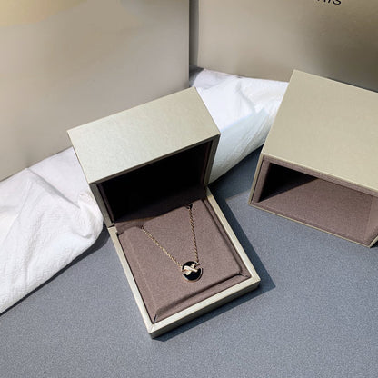 [LUCKY LOVE]JEUX DE PINK GOLD DIAMOND NECKLACE