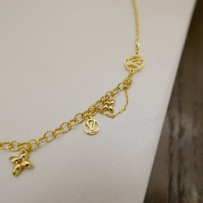 [LUCKY LOVE]BLOOMING SUPPLE NECKLACE BRASS