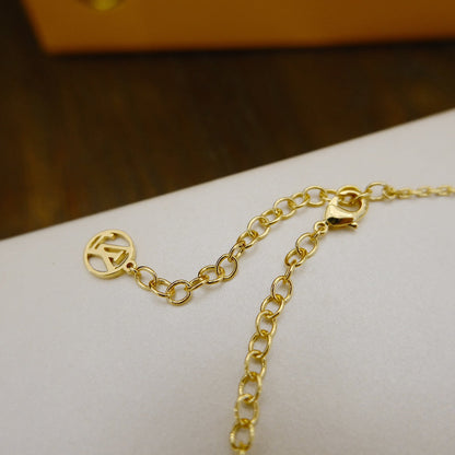 [LUCKY LOVE]BLOOMING SUPPLE NECKLACE BRASS