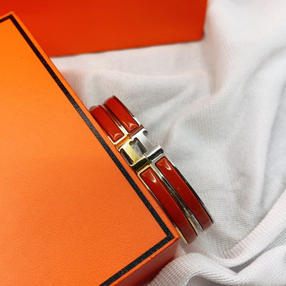 [LUCKY LOVE]CLASSIC HM CLIC RED 8MM ENAMEL BRACELET