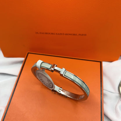 [LUCKY LOVE]CLASSIC HM CLIC GREEN 8MM ENAMEL BRACELET