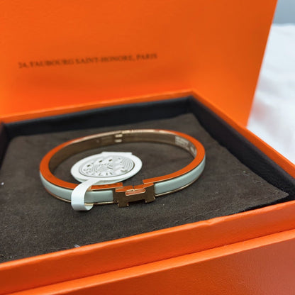 [LUCKY LOVE]CLASSIC HM CLIC GREEN 8MM ENAMEL BRACELET