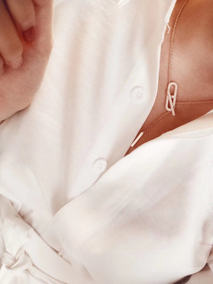 [LUCKY LOVE]HM FIRE PIG NOSE NECKLACE TRENDY STREET