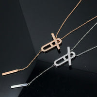 [LUCKY LOVE]HM NECKLACE PLATINUM ROSE GOLD DIAMOND