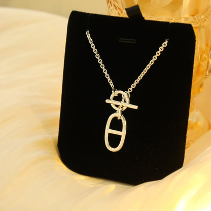 [LUCKY LOVE]HM CHAINE D'ANCRE PENDANT NECKLACE STERLING SILVER