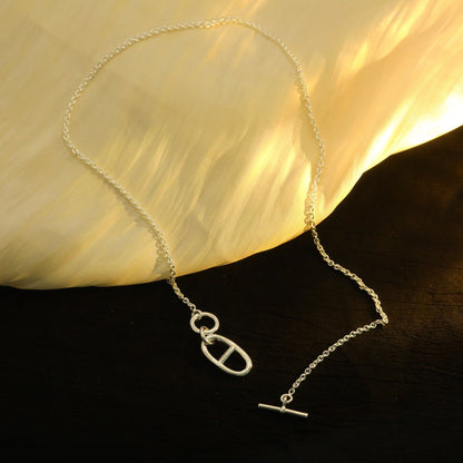 [LUCKY LOVE]HM CHAINE D'ANCRE PENDANT NECKLACE STERLING SILVER