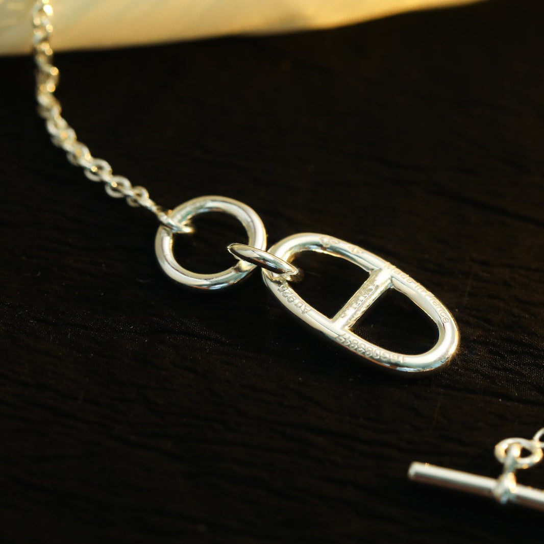 [LUCKY LOVE]HM CHAINE D'ANCRE PENDANT NECKLACE STERLING SILVER