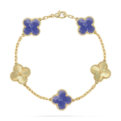 [LUCKY LOVE]CLOVER LASER GOLD BRACELET COLLECTION,5 MOTIFS