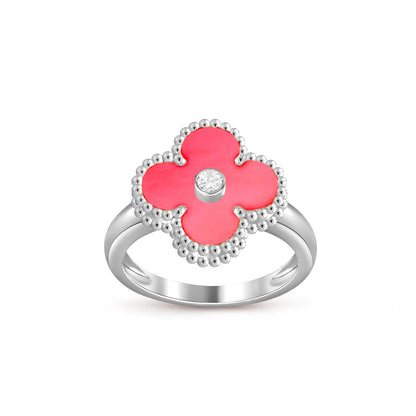 [LUCKY LOVE]CLOVER SILVER DIOMND RING COLLECTION