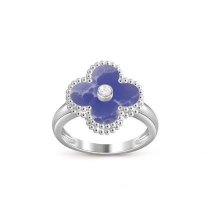 [LUCKY LOVE]CLOVER SILVER DIOMND RING COLLECTION