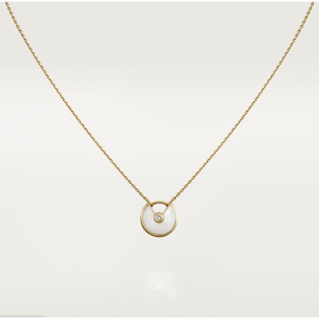 [LUCKY LOVE]AMULETTE ROSE GOLD MOP NECKLACE