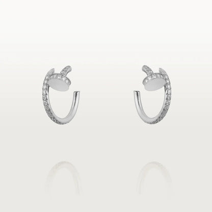 [LUCKY LOVE]JUSTE EARRINGS 12.75MM SILVER DIAMOND