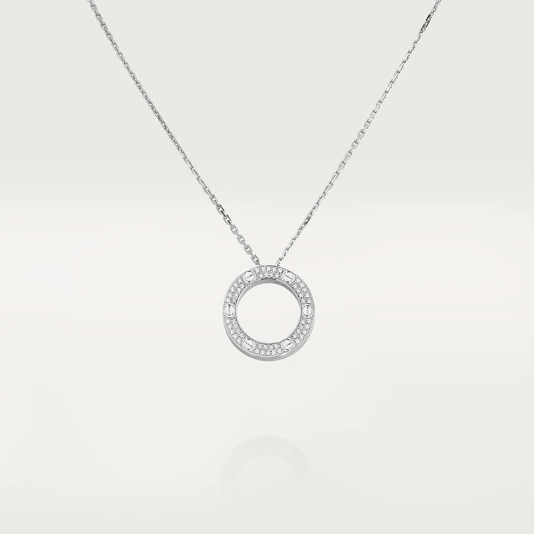 [LUCKY LOVE]LOVE NECKLACE ADJUSTABLE SILVER