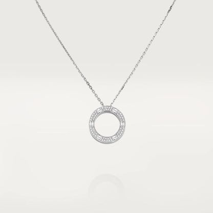[LUCKY LOVE]LOVE NECKLACE ADJUSTABLE SILVER