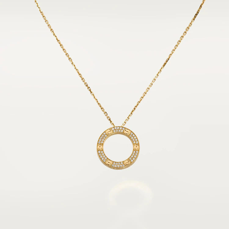 [LUCKY LOVE]LOVE NECKLACE ADJUSTABLE ROSE GOLD