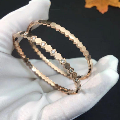 [LUCKY LOVE]BEE LOVE PINK GOLD DIAMOND BRACELET