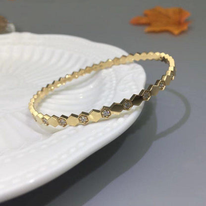 [LUCKY LOVE]BEE LOVE GOLD DIAMOND BRACELET