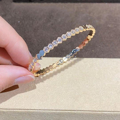 [LUCKY LOVE]BEE LOVE GOLD BRACELET FULL DIAMOND