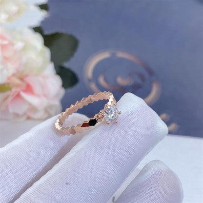 [LUCKY LOVE]BEE LOVE RING PINK GOLD 1 DIAMOND