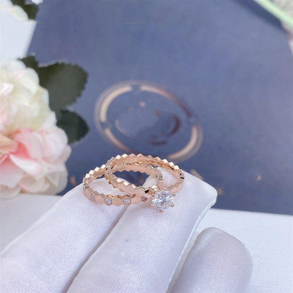 [LUCKY LOVE]BEE LOVE RING PINK GOLD 1 DIAMOND