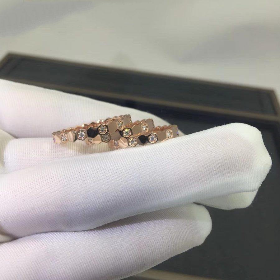 [LUCKY LOVE]BEE LOVE RING PINK GOLD DIAMOND