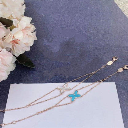 [LUCKY LOVE]JEUX BRACELET TURQUOISE PINK GOLD 1 DIAMOND