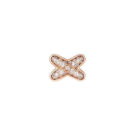[LUCKY LOVE]JEUX DE PINK GOLD DIAMOND EARRINGS