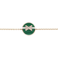[LUCKY LOVE]JEUX DE BRACELET MALACHITE PINK GOLD DIAMONDS