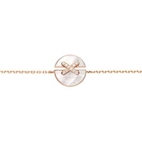 [LUCKY LOVE]JEUX DE BRACELET MOP PINK GOLD DIAMONDS