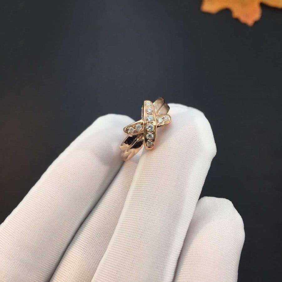 [LUCKY LOVE]JEUX DE PINK GOLD DIAMOND RING