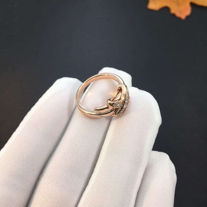 [LUCKY LOVE]JEUX DE PINK GOLD DIAMOND RING