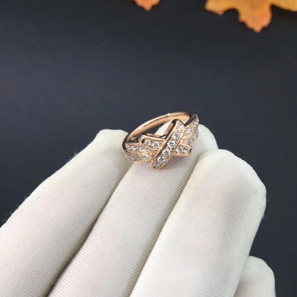 [LUCKY LOVE]JEUX DE RING PINK GOLD DIAMOND