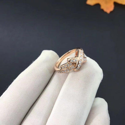 [LUCKY LOVE]JEUX DE RING PINK GOLD DIAMOND
